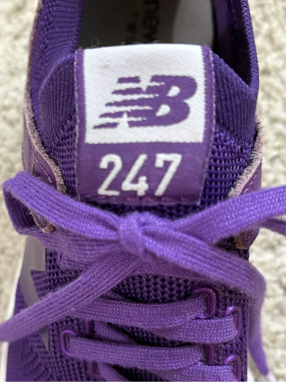 Women's NEW BALANCE Purple 247 Engineered Mesh RUNNING Shoes SNEAKERS 7 - Picture 5 of 7